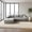 Gray, variant on 107" Cloud Sectional Sofa with L-Shape Chaise in Plush Grey Corduroy