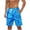 Blue, variant on ZRGHAOYLQ 2025 Summer Tropical Printed Shorts Quick Dry Drawstring Hawaiian Shorts Men Swim Trunks Big and Tall Holiday Boardshorts Plus Size Swimwear
