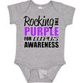 thumbnail image 3 of Inktastic Rocking the Purple for Lupus Awareness Boys or Girls Baby Bodysuit, 3 of 5