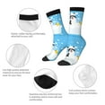 thumbnail image 6 of Goofa Collie in Bathtub Printed Men's Crew Socks, Soft Durable Breathable Moisture-Wicking with Odor Control Cotton socks, 6 of 9