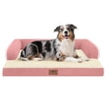 thumbnail image 1 of Cama ortopédica impermeable para perros MEKIY XL 97x64x17 cm rosa, 1 of 7