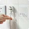 thumbnail image 4 of Xihbxyly Gancho de Pared para Almacenamiento, Organizador de Enchufes, Adhesivo Resistente, Ahorra Espacio, Fácil de Instalar, para Uso En Casa o En La Oficina, Paquete de 2, Tamaño 6 X 6 X 2 Cm, 4 of 6