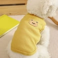 thumbnail image 5 of KMWGRE Stylish Solid Knit Pullover Sweater for Small Breed Dogs Cozy Autumn Winter Soft Pet Apparel Yellow XL, 5 of 7