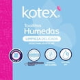thumbnail image 3 of Toallas húmedas Kotex Flushable 56 pzs, 3 of 4