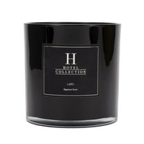 Hotel Collection Dream On Deluxe Scented Candle, Luxury Hotel Inspired Big Candle with Notes of Fresh White Tea, Sweet Vanilla, and Earthy Cedar, Long Lasting 300 Hour Burn Time, 55oz Black