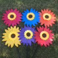 thumbnail image 4 of Molinetes de flores Shamjiam 36cm 2 uds Molino de viento de girasol, 4 of 8