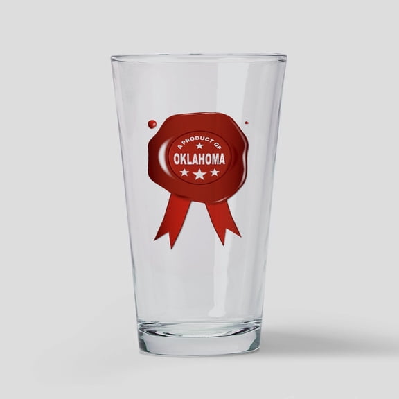 CafePress - A Product Of Oklahoma - Pint Glass, Drinking Glass, 16 oz. CafePress