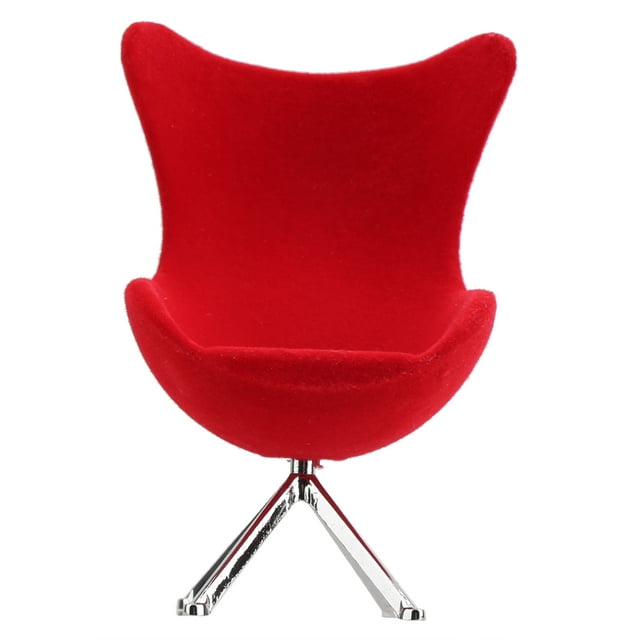 Silla en miniatura, silla en miniatura, mini muebles flocados, modelo de muebles, juguete, construcción robusta