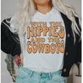 thumbnail image 7 of WITH THE HIPPIES AND THE COWBOYS Graphic Short Sleeve T-Shirt Plus Size, 7 of 7