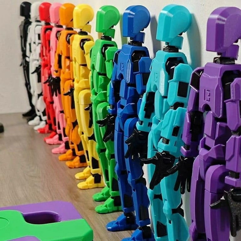7PCS Assembly Completed T13 Action Figure 3D Printed Multi-Jointed