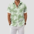 thumbnail image 2 of Mens Hawaiian Shirt Short Sleeve Button Down Shirts Tropical Floral Summer Beach Shirts,S-3XL, 2 of 7