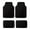 black, variant on 4PCs Pink Shiny Leather Carpet/Floor Mat For Car, Fit For All Weather, Easy To Clean