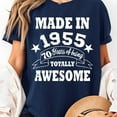 thumbnail image 3 of 70th Birthday T-Shirt Made in 1955 70 Years old Tee Shirt, Sizes S-5XL - Gategoo, 3 of 5
