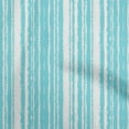 thumbnail image 1 of oneOone Silk Tabby Aqua Blue Fabric Stripes Quilting Supplies Print Sewing Fabric By The Yard 42 Inch Wide, 1 of 4