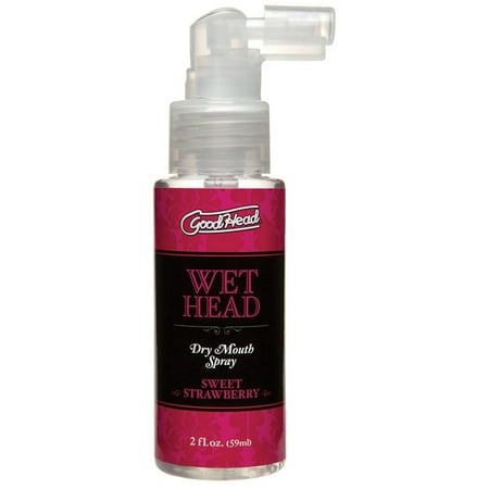 Doc Johnson s GoodHead Wet Head Dry Mouth Spray 2oz - Sweet Strawberry