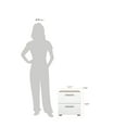 thumbnail image 4 of Tvilum Loft 2 Drawer Bedroom Nightstand for Adults, Oak Structure/White High Gloss, 4 of 14