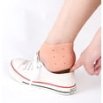 thumbnail image 4 of Juego de 2 pares de protectores de talón de silicona beige transparente - Almohadillas plantares para talones de hombres y mujeres - Espolón calcáneo - Protección de zapatos Dr Martens, 4 of 5