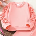 thumbnail image 5 of Esaierr Toddler Girls 2PCS Clothes Outfits Kids Sweatshirt + Pants Outfits Fall Long Sleeve Winter Clothing Set for 4-7Y, 5 of 6