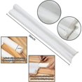 thumbnail image 2 of 36" Waterproof Door Draft Sper Double Side Noise Dust Blocker Under Draft Guard, Weather Stripping Door Seal Wind-Proof, Adjust Size 30\\u201C-36\\u201D, White-Cotton, 2 of 5