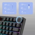thumbnail image 4 of Teclado gamer inalámbrico MageGee de una mano con RGB y switches rojos, 4 of 8