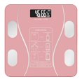 thumbnail image 1 of Dsseng Bluetooth Smart Scale with LED Display for Body Weight & Body Composition  High Accurate Digital Bathroom Scale  Sync with App  USB Rechargeable  10.2”x10.2”x1.2”  1PC  Black, 1 of 8