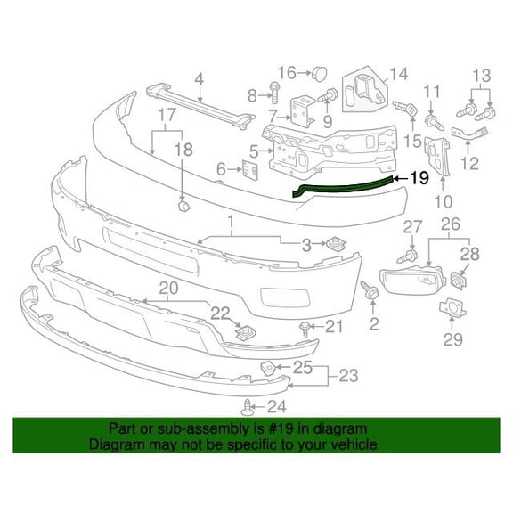 GM 25883356 Filler Asm-Frt Bpr