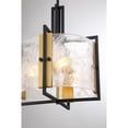 thumbnail image 6 of Hayward 3-Light Pendant in Matte Black with Warm Brass Accents, 6 of 6