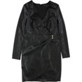 thumbnail image 1 of GUESS Vestido Lexie Wrap para mujer, negro, grande Guess Envolver, 1 of 1
