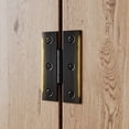 thumbnail image 2 of Renovators Supply Oil Rubbed Bronze Cabinet Hinges 3" H Hinge Solid Brass Kitchen Cabinet Hinge w/Hardware, 2 of 8