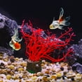 thumbnail image 3 of Soft Silicone Glowing Aquarium Tree Coral Aquatic Artificial Coral for Fish Tank Decoration Red, 3 of 7