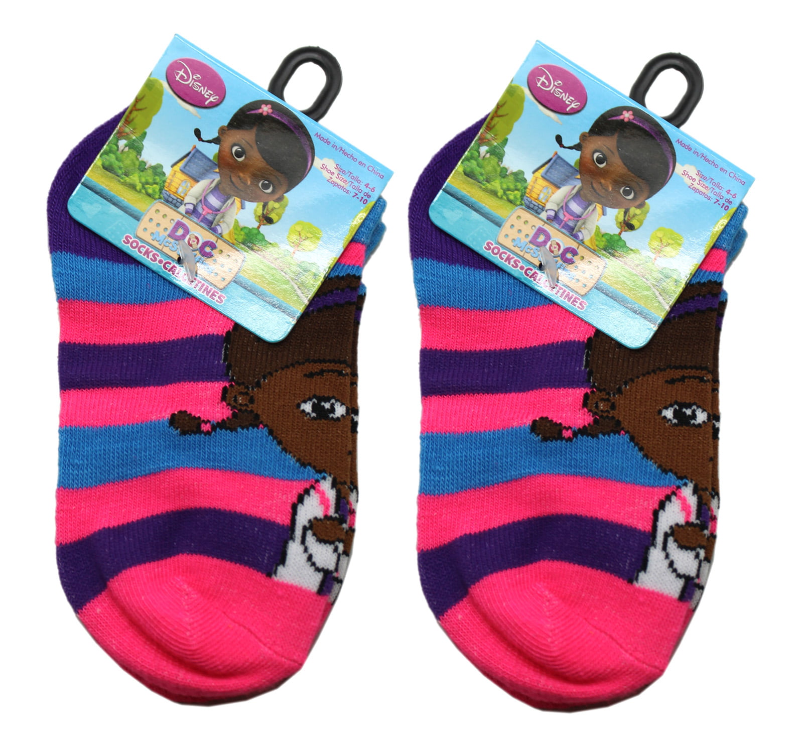 Doc McStuffins 3 pack no-slip safety toe socks size 18-24 mos or 3T-5T new 