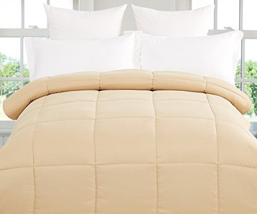 Down Alternative Comforter (Honey Khaki, King) - All Season Comforter - by Natural Comfort