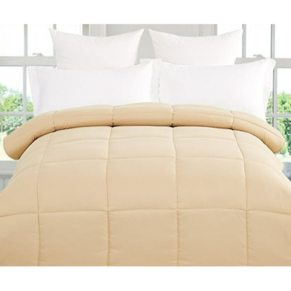 Down Alternative Comforter (Honey Khaki, King) - All Season Comforter - by Natural Comfort