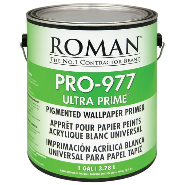 Roman Pro 977 Ultra Prime Wallpaper Primer White 1 Gallon 450 Sq Ft Walmart Com
