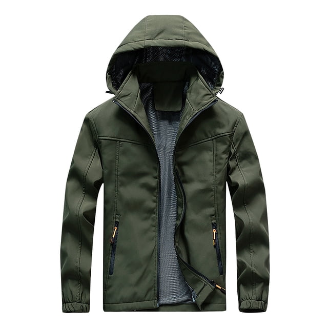 Awdenio Veste Chaude Décontractée Imperméable, Anti-Salissure, Coupe-Vent et Anti-Déchirure pour Homme