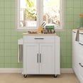 thumbnail image 4 of Rolling Coffee Cart with Adjustable Shelf / Flexible Storage for Coffee Supplies, 4 of 6