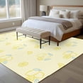 thumbnail image 4 of Yellow Lemon Area Rugs 5'x8', Washable Small Throw Rugs for Classroom Bedroom, Summer Farmhouse Fruits Leaves Lemon Indoor Outdoor Rug Non-Slip Low Pile Carpet Runner Reversible Floor Mats, 4 of 8