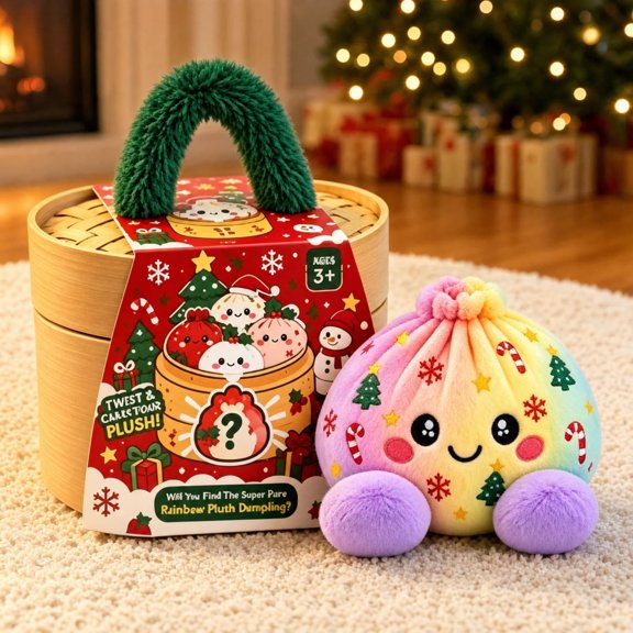 Christmas Bun Pillows Home Decor Giant Dumpling Pillow Cute Plush Stuffed Steamed Dumpling Slow Rebound Plush Pillow Decompression Fidget Stress Squeeze Ball for Adults Anxiety Relief-Christmas-08#