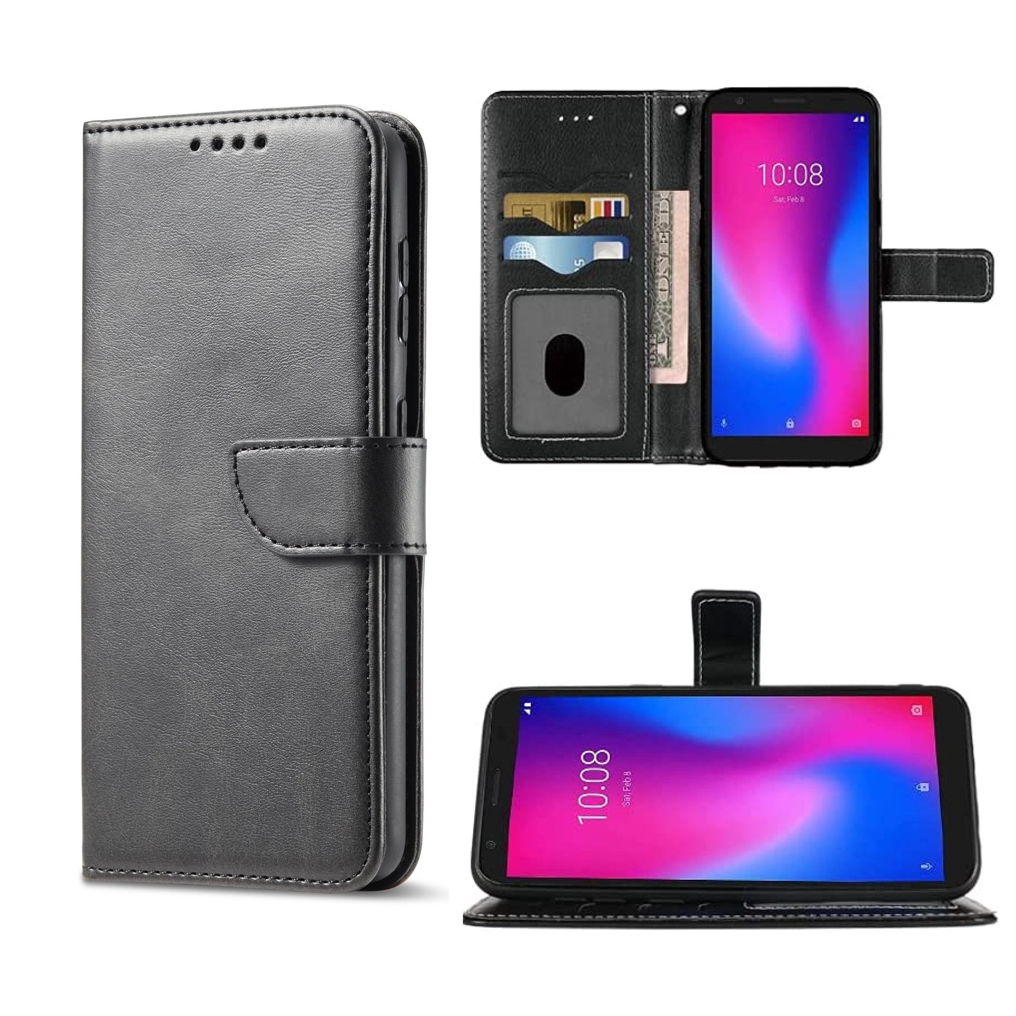 Compatible for Visible Midnight WTVIS01VS Wallet Cover Phone