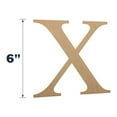 thumbnail image 2 of Wooden Greek Letter Chi - Fraternity/Sorority - Premium MDF Wood Letters (6 inch, Chi), 2 of 5