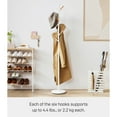 thumbnail image 3 of Yamazaki Home  Coat Rack, Steel, Holds 26.4 lbs - L 11.02 x W 11.02 x H  69.69 inches White, 3 of 8