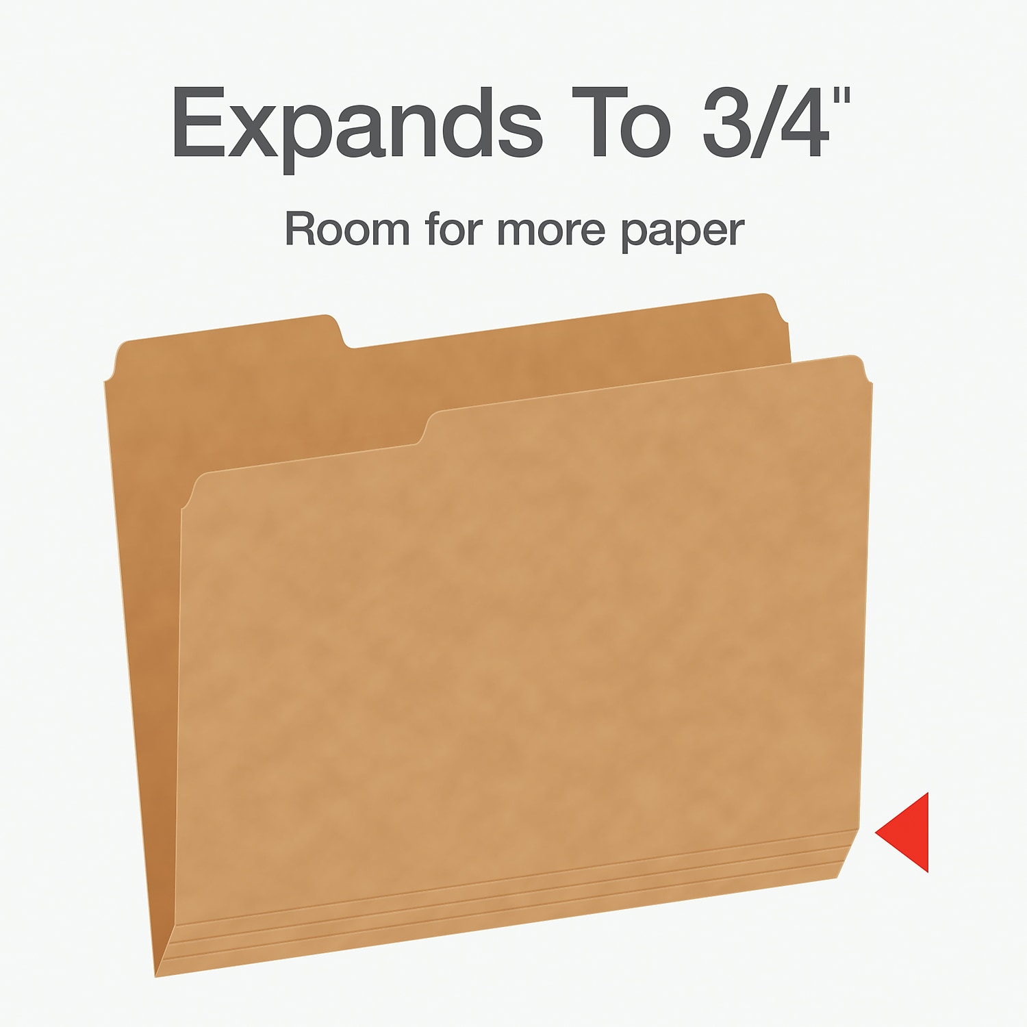 Pendaflex Heavy Duty File Folder 1/3-Cut Tab Assorted Letter Size Kraft 50/Box (1007030)