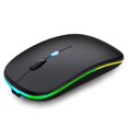 thumbnail image 1 of Ratón Bluetooth WREANU LED recargable, silencioso y delgado, negro, 1 of 9