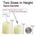 thumbnail image 6 of 6 Pack LED Flameless Candles with Timer & Remote - Realistic Flickering Tea Lights for Holiday & Home Decor (White), 6 of 10