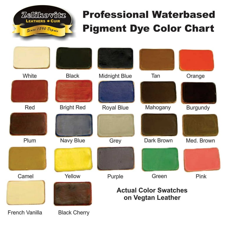 Zeli Pro Waterbased Leather Pigment Dye - 2128 Dark Brown / 4 oz 