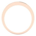 thumbnail image 5 of 0.84 ct Brilliant Princess Cut Simulated Pink Diamond 14k Rose Gold Stackable Band SZ 6, 5 of 6