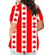 thumbnail image 3 of Plus Tamaño de las Mujeres Blusas Sexy Cuello en V Detalle de Encaje, Casual Suelto Ajuste Manga Corta para el Verano, Diario Y Fiesta, 3 of 5