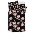 thumbnail image 1 of Juego de cama de diseño estampado rosa tulipán Tp02, 1 of 5