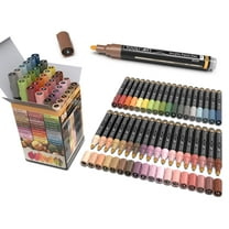 36 Acrylic Paint Pens Skin and Earth Tones (Pro Color Series Marker Set) (3mm MEDIUM)
