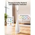 thumbnail image 4 of FOHERE 5L Ultrasonic Cool Mist Tower Humidifier, Smart Humidity Sensor with Remote, 48H Runtime Quiet Baby Bedroom Humidifier, Essential Oil Diffuser for Large Room Home Office, 3 Mist Speed, White, 4 of 7